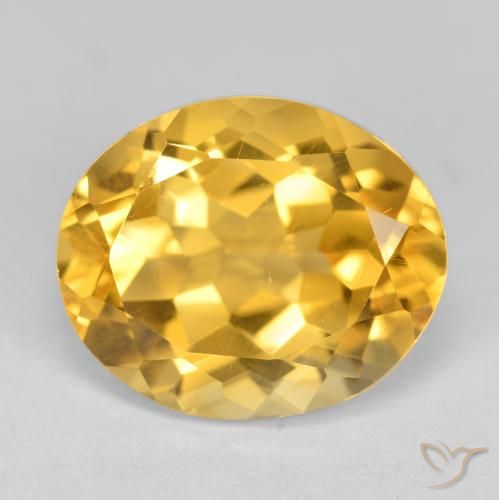 4.53ct Naturale Oro brillante Citrino, Ovale, VS