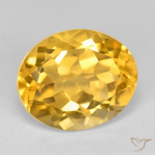 Citrino Oro brillante naturale da 4.53 ct, Ovale, VS