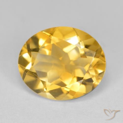 4.22ct Naturale Arancio dorato Citrino, Ovale, VS