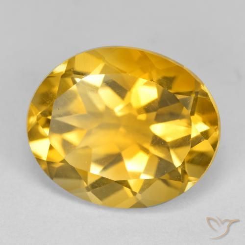 4.35ct Naturale Oro brillante Citrino, Ovale, VS