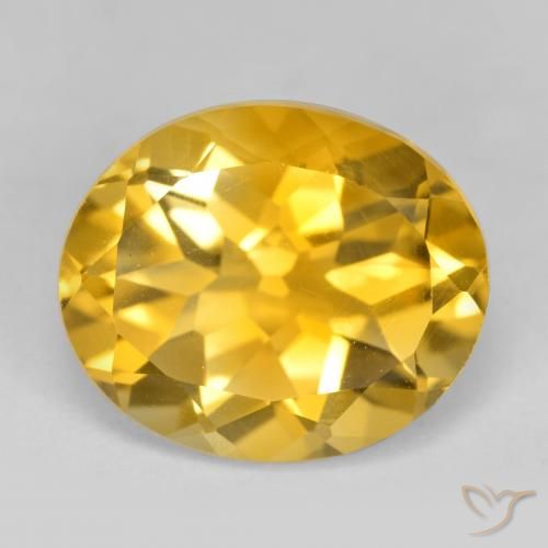 Citrino Oro brillante naturale da 4.35 ct, Ovale, VS