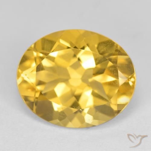 4.07ct Naturale Arancio dorato Citrino, Ovale, VS