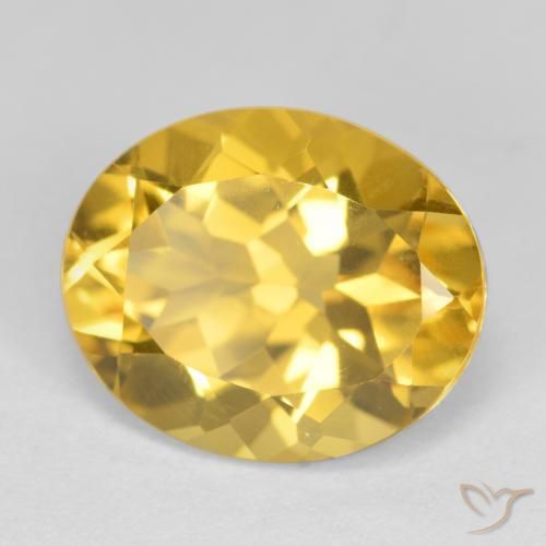 Citrino Arancio dorato naturale da 4.07 ct, Ovale, VS