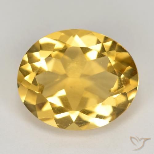4.06ct Naturale Arancio dorato Citrino, Ovale, VS