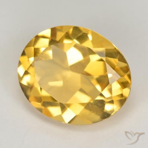 Citrino Arancio dorato naturale da 4.06 ct, Ovale, VS