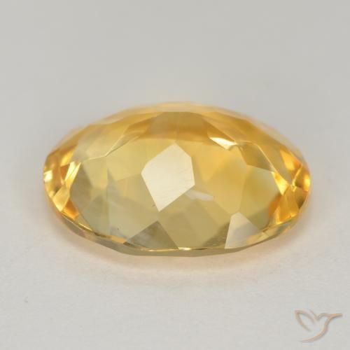 Citrino Arancio Dorato Profondo naturale da 3.42 ct, Ovale, VS