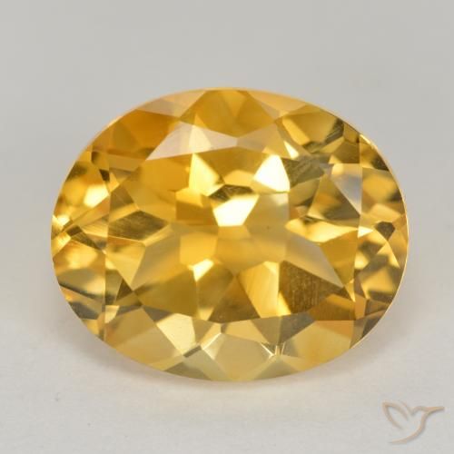 4.73ct Naturale Dorato medio Citrino, Ovale, VS