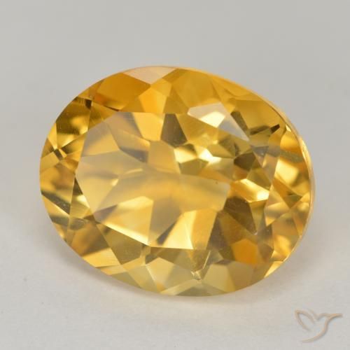 Citrino Dorato medio naturale da 4.73 ct, Ovale, VS