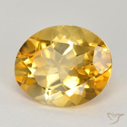 Citrino Arancio Dorato Profondo naturale da 4.01 ct, Ovale, VS