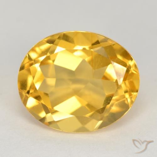 4.71ct Naturale Oro medio Citrino, Ovale, VS