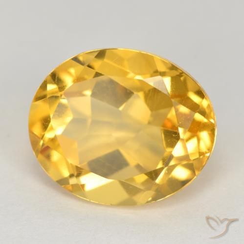 Citrino Oro medio naturale da 4.71 ct, Ovale, VS