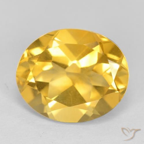 4.32ct Naturale Oro medio Citrino, Ovale, VS
