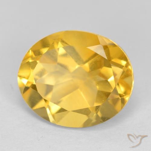 Citrino Oro medio naturale da 4.32 ct, Ovale, VS