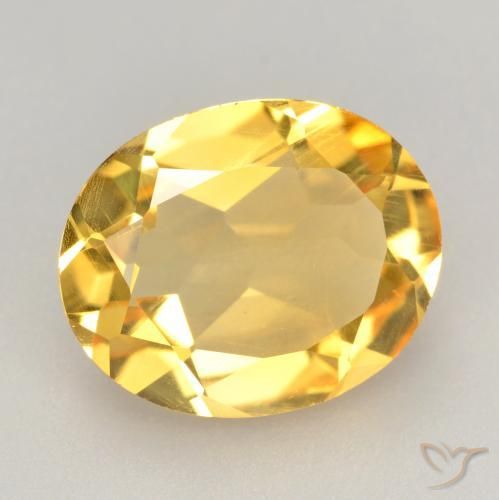 Citrino Arancio dorato naturale da 2.71 ct, Ovale, VVS-VS