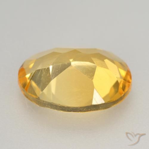 Citrino Arancio dorato naturale da 2.71 ct, Ovale, VVS-VS