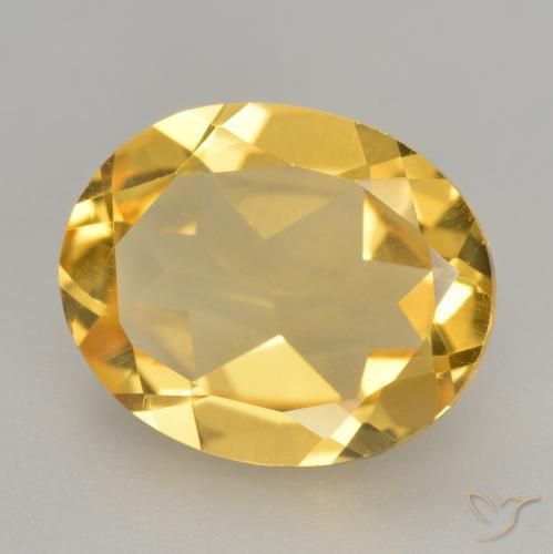 Citrino Arancio dorato naturale da 2.83 ct, Ovale, VVS-VS