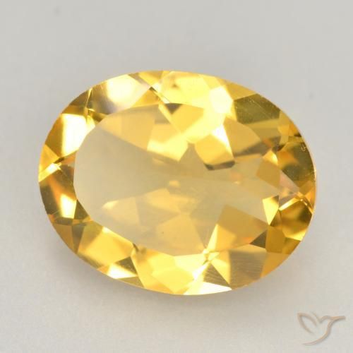 Citrino Arancio dorato naturale da 2.86 ct, Ovale, VVS-VS