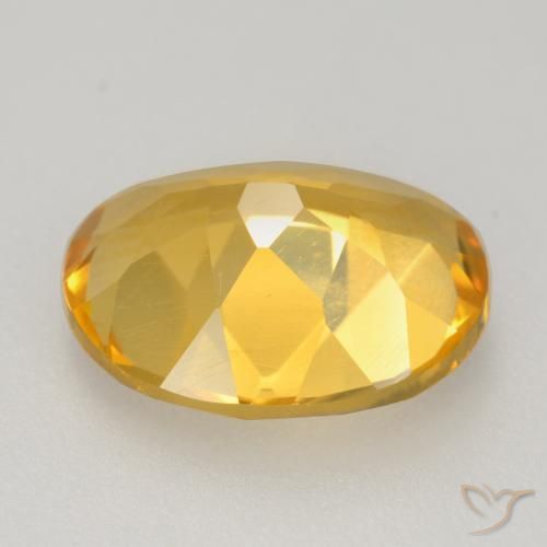 Citrino Arancio dorato naturale da 2.86 ct, Ovale, VVS-VS