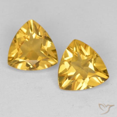 1.82ctw Naturale Dorato medio Citrino, Taglio trillion, VS