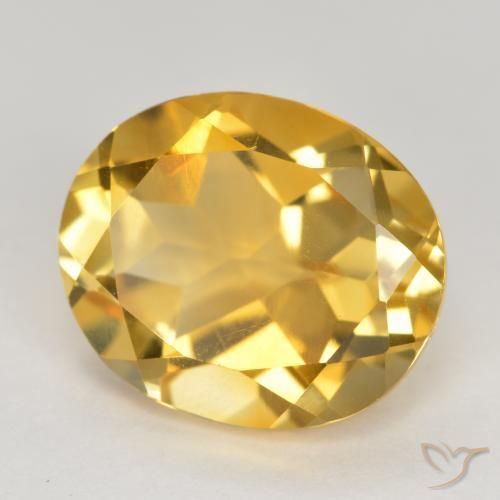 Citrino Dorato medio naturale da 4.73 ct, Ovale, VVS-VS