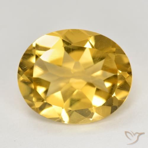 4.27ct Naturale Dorato medio Citrino, Ovale, VS