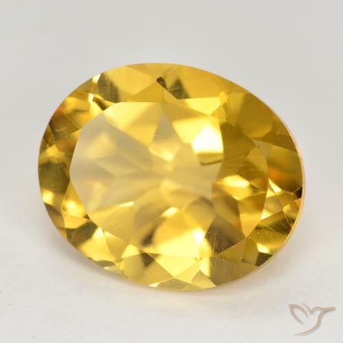 Citrino Dorato medio naturale da 4.27 ct, Ovale, VS