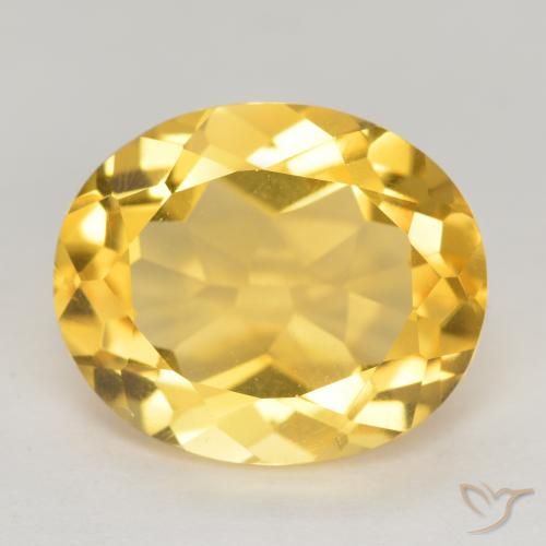 4.57ct Naturale Dorato Citrino, Ovale, VS