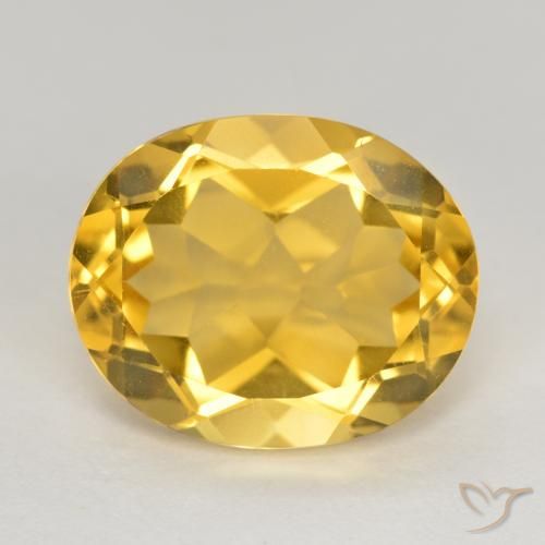 4.63ct Naturale Dorato medio Citrino, Ovale, VS