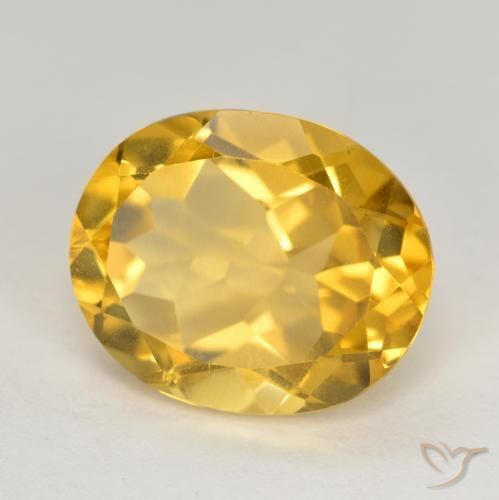 Citrino Dorato medio naturale da 4.63 ct, Ovale, VS