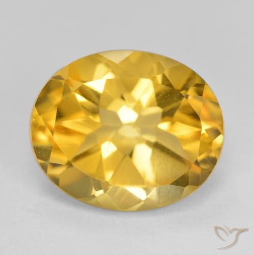 4.90ct Naturale Dorato Citrino, Ovale, VS