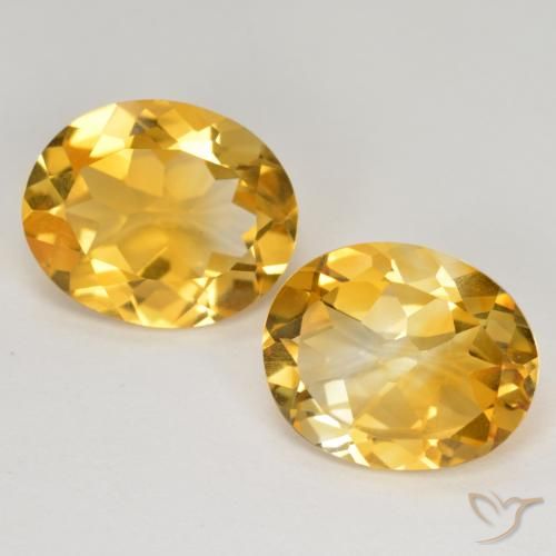 7.42ctw Naturale Arancio Dorato Profondo Citrino, Ovale, VS