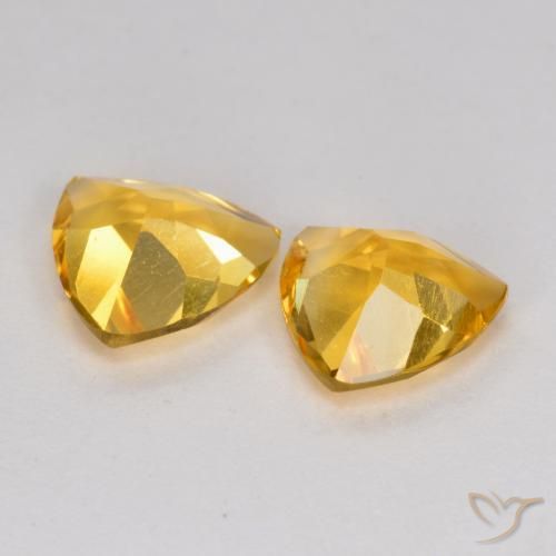 Gemme di Citrino Oro medio naturale da 1.87 ct, Taglio trillion, VS
