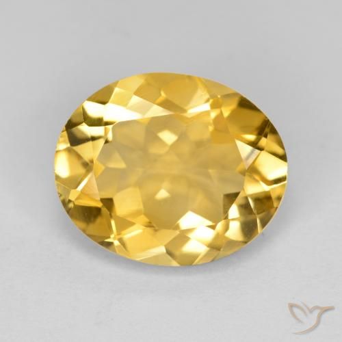3.97ct Naturale Arancio dorato Citrino, Ovale, VS