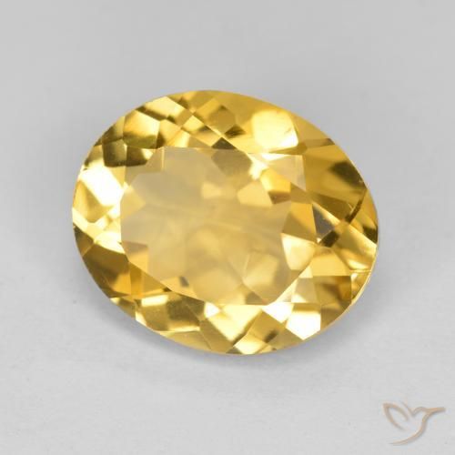 Citrino Arancio dorato naturale da 3.97 ct, Ovale, VS