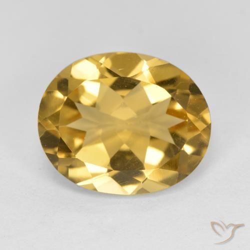 4.28ct Naturale Dorato medio Citrino, Ovale, VS