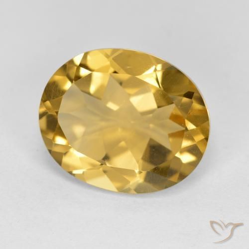 Citrino Dorato medio naturale da 4.28 ct, Ovale, VS