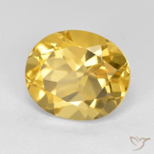Citrino Dorato naturale da 4.94 ct, Ovale, VS