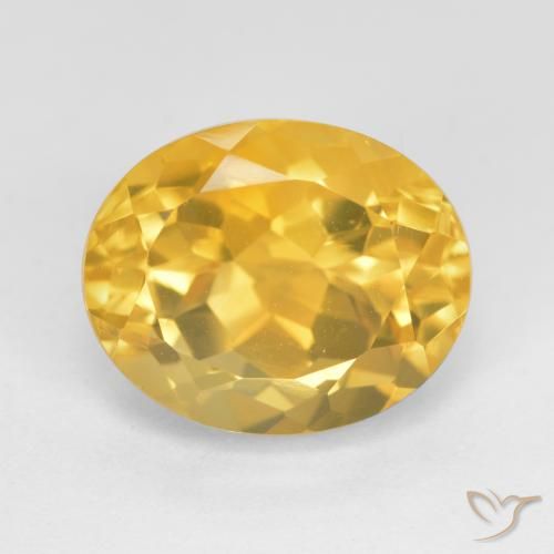 5.64ct Naturale Oro medio Citrino, Ovale, VVS-VS
