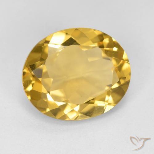Citrino Oro naturale da 3.89 ct, Ovale, VS