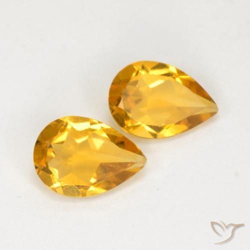 Gemme di Citrino Dorato scuro naturale da 1.17 ct, Forma a pera, VS