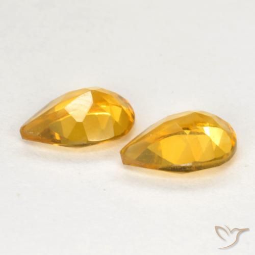 Gemme di Citrino Dorato scuro naturale da 1.17 ct, Forma a pera, VS