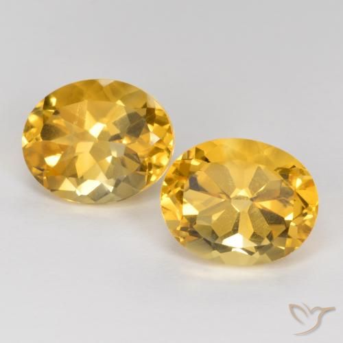 7.71ctw Naturale Arancio dorato Citrino, Ovale, VVS-VS