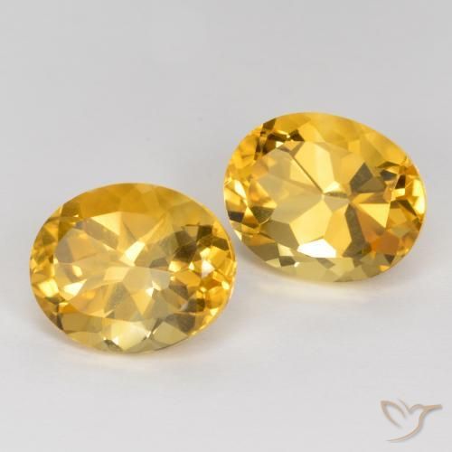 Gemme di Citrino Arancio dorato naturale da 7.71 ct, Ovale, VVS-VS
