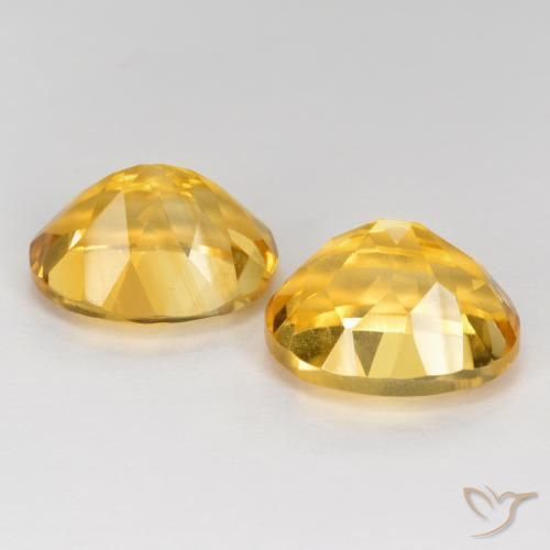 Gemme di Citrino Arancio dorato naturale da 7.71 ct, Ovale, VVS-VS