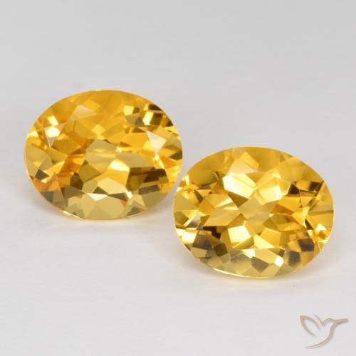 6.95ctw Naturale Dorato medio-scuro Citrino, Ovale, VVS-VS