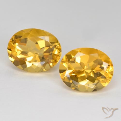 7.66ctw Naturale Dorato medio-scuro Citrino, Ovale, VVS-VS