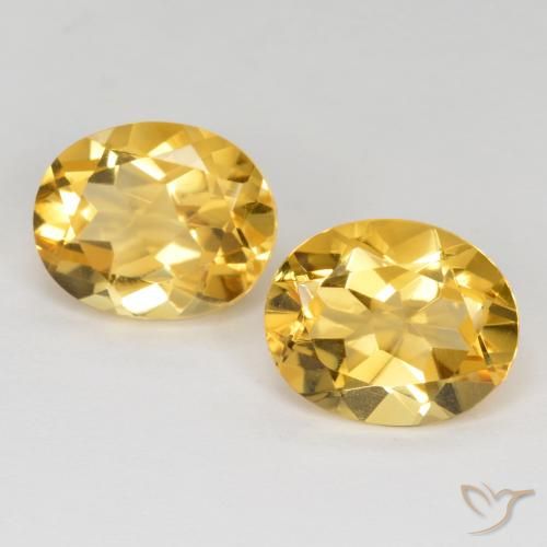 6.64ctw Naturale Dorato medio Citrino, Ovale, VVS-VS