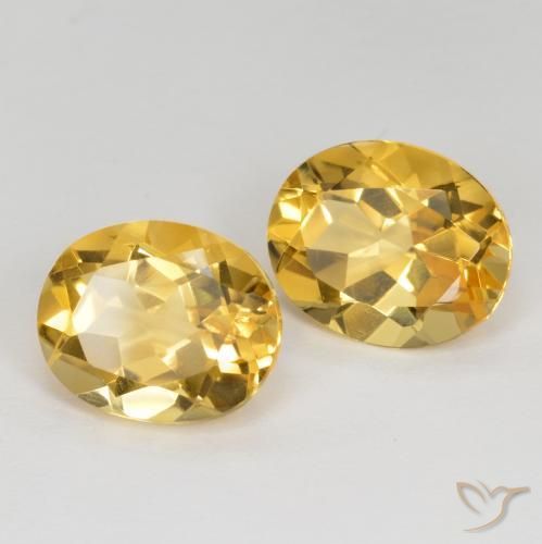 Gemme di Citrino Dorato medio naturale da 6.64 ct, Ovale, VVS-VS
