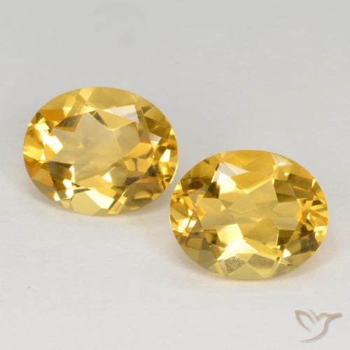 6.72ctw Naturale Dorato medio Citrino, Ovale, VVS-VS