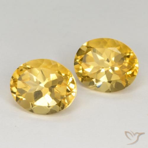 Gemme di Citrino Arancio dorato naturale da 7.08 ct, Taglio ovale, VVS-VS